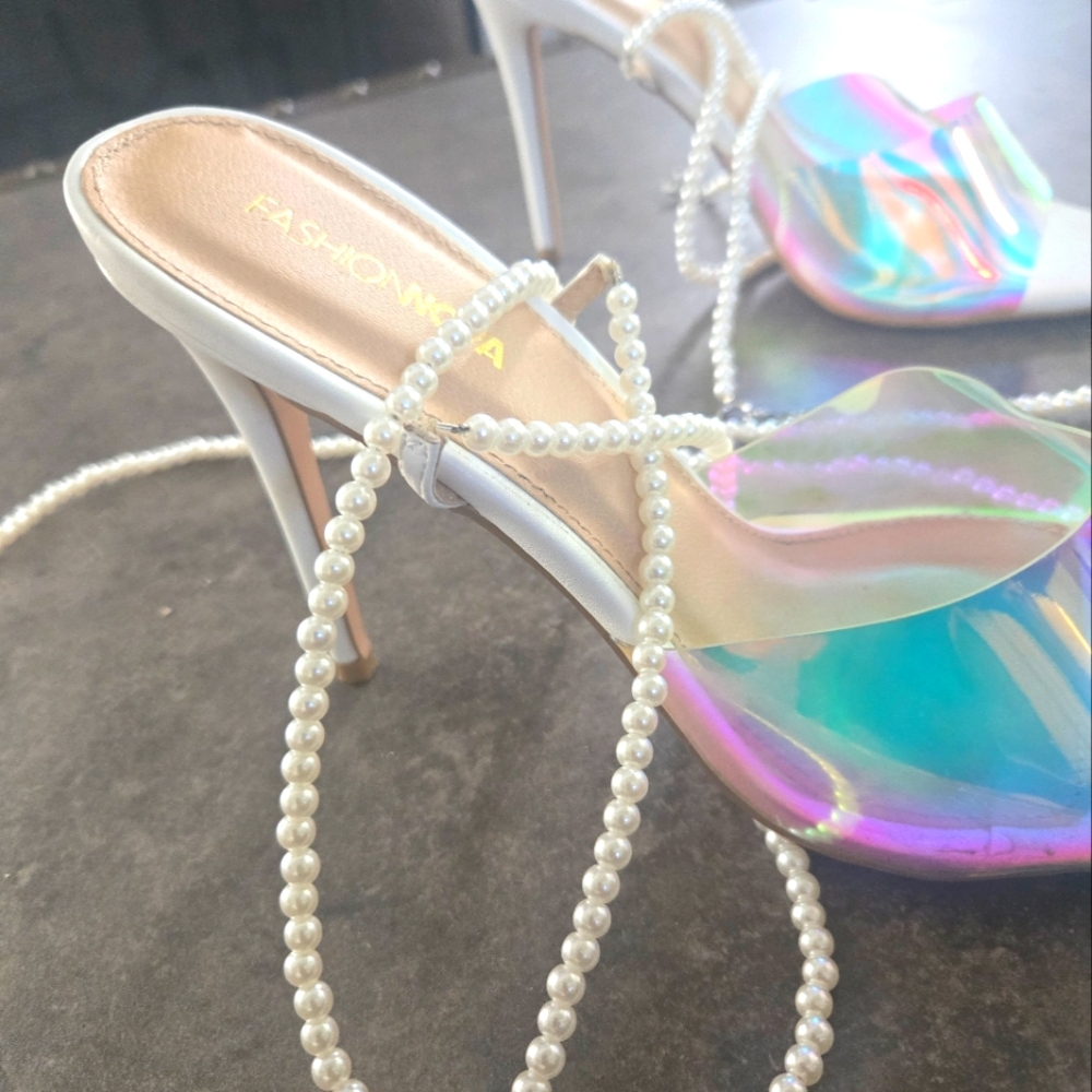 Fashion Nova Iridescent Heels